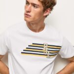 tricou cu logo cu litere bărbați Pepe Jeans alb 6Z0R46977
