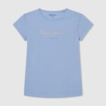 tricou cu logo cu sclipici fată Pepe Jeans dafin 6Z0R461465