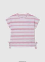 tricou cu logo cu sclipici fată Pepe Jeans dafin 6Z0R461465 - imagine 5