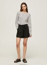 tricou cu mânecă lungă în dungi femei Pepe Jeans dulwich 6Z0R46436 - imagine 2
