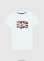 tricou de bază cu logo băiat Pepe Jeans turnare 6Z0R461610 - imagine 3