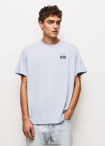 Tricou din bumbac cu logo 1973 bărbați Pepe Jeans albastru înălbitor 6Z0R46924