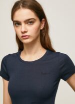 tricou din bumbac cu logo femei Pepe Jeans dulwich 6Z0R46417 - imagine 3