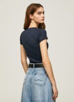 tricou din bumbac cu logo femei Pepe Jeans dulwich 6Z0R46417 - imagine 4