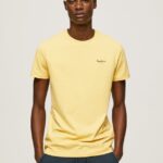 tricou din bumbac cu logo imprimat bărbați Pepe Jeans strălucire 6Z0R46943