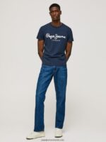 tricou din bumbac cu maneca scurta bărbați Pepe Jeans marina 6Z0R461005 - imagine 4