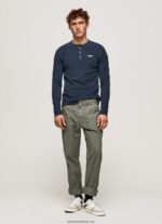 tricou din bumbac tricot waffle bărbați Pepe Jeans dulwich 6Z0R46923 - imagine 2