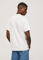 tricou polo bumbac in bărbați Pepe Jeans aproape alb 6Z0R461089 - imagine 4