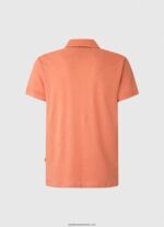 tricou polo bumbac in bărbați Pepe Jeans portocala de dovleac 6Z0R461088 - imagine 2