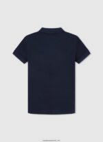 tricou polo cu logo brodat piqué băiat Pepe Jeans dulwich 6Z0R461673 - imagine 2