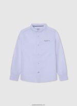 tricou polo cu logo brodat piqué băiat Pepe Jeans roșu 6Z0R461672 - imagine 3