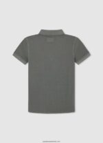 tricou polo cu logo brodat piqué băiat Pepe Jeans turnare 6Z0R461663 - imagine 2