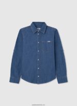 tricou polo cu logo brodat piqué băiat Pepe Jeans turnare 6Z0R461663 - imagine 5