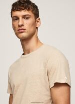 tricou simplu din bumbac bărbați Pepe Jeans malţ 6Z0R46996 - imagine 3