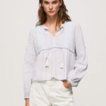 tunică din voil de bumbac femei Pepe Jeans multi 6Z0R46349