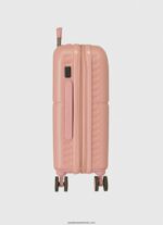 valiza troler 55cm abs fată Pepe Jeans roz deschis 6Z0R461514 - imagine 3