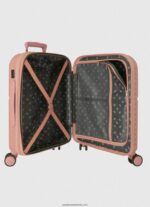 valiza troler 55cm abs fată Pepe Jeans roz deschis 6Z0R461514 - imagine 5