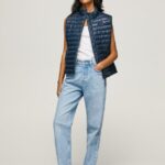 vestă căptușită cu plasture din cauciuc femei Pepe Jeans dulwich 6Z0R46118